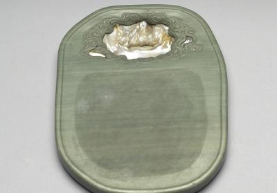 图片[2]-Songhua inkstone and a lid with a natural landscape pattern, Qing dynasty ,Kangxi reign (1662-1722)-China Archive